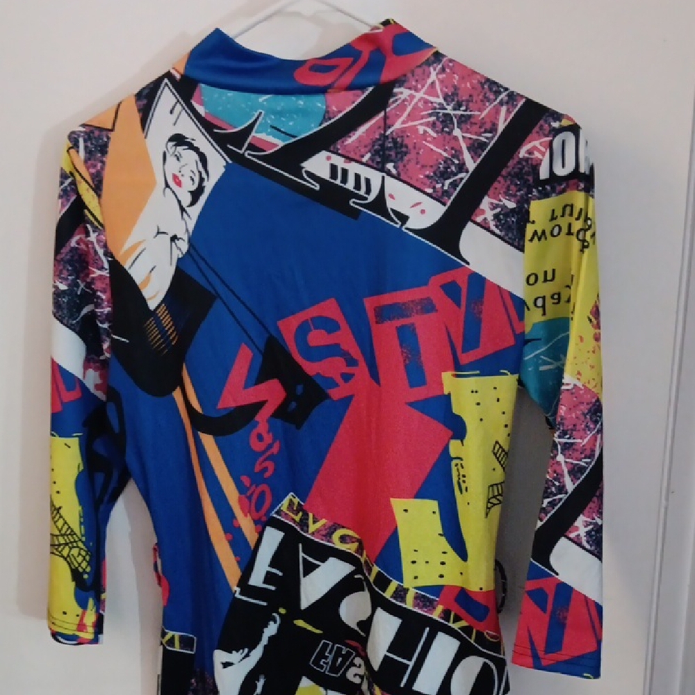 Colorful Graphic Print Dress